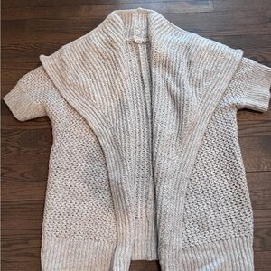 GAP Cream Open-Front Cardigan